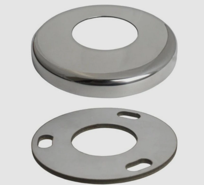 Flange inox para guarda corpo