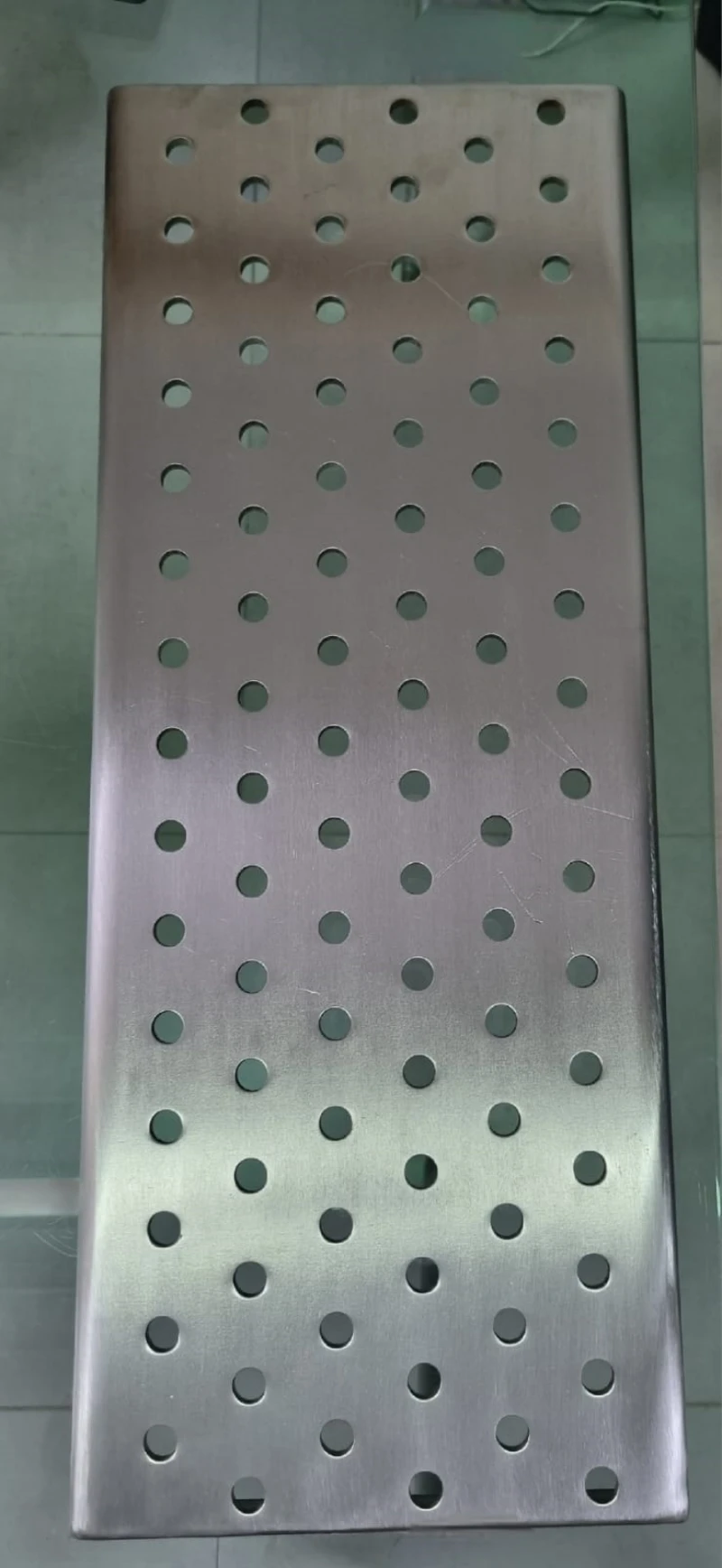 Grelha de aço inox para piso